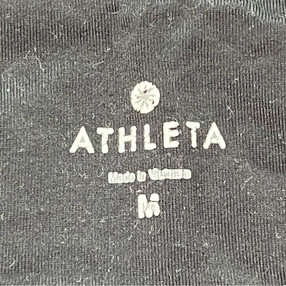 Athleta Black Sparkle Ruched Athletic Skirt Skort Shorts Built In Size‎ M - Picture 6 of 7